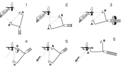 Knotenbinden mit  C&F Whip Finisher