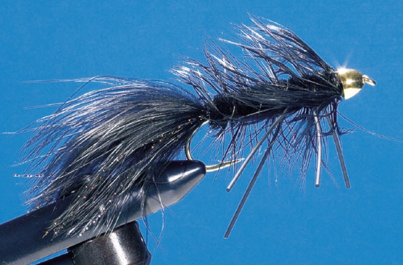 Conehead Wooly Bugger, black, #6