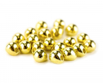 Tungsten Off Center Beads, gold