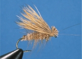 Irresistible Elk Caddis, tan, #14