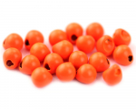 Tungsten Off Center Beads, fluo-orange